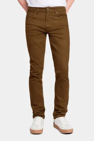 Men's Essential Skinny Fit Colored Jeans (Mocha)