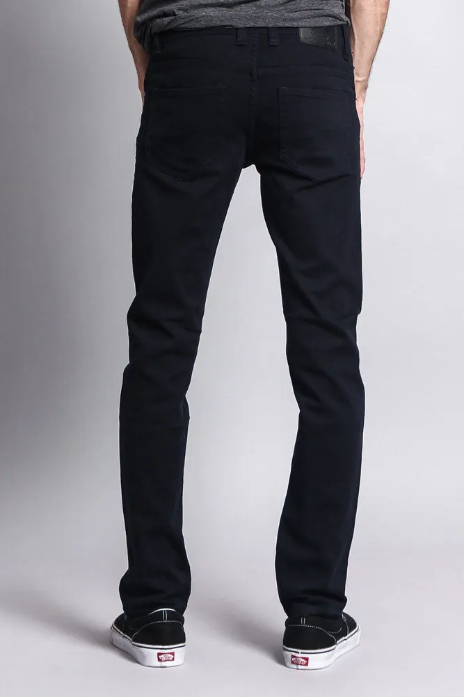 Men's Essential Skinny Fit Colored Jeans (Navy)