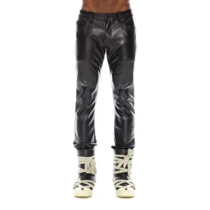 MERO SLIM FIT JEAN IN FAUX LEATHER