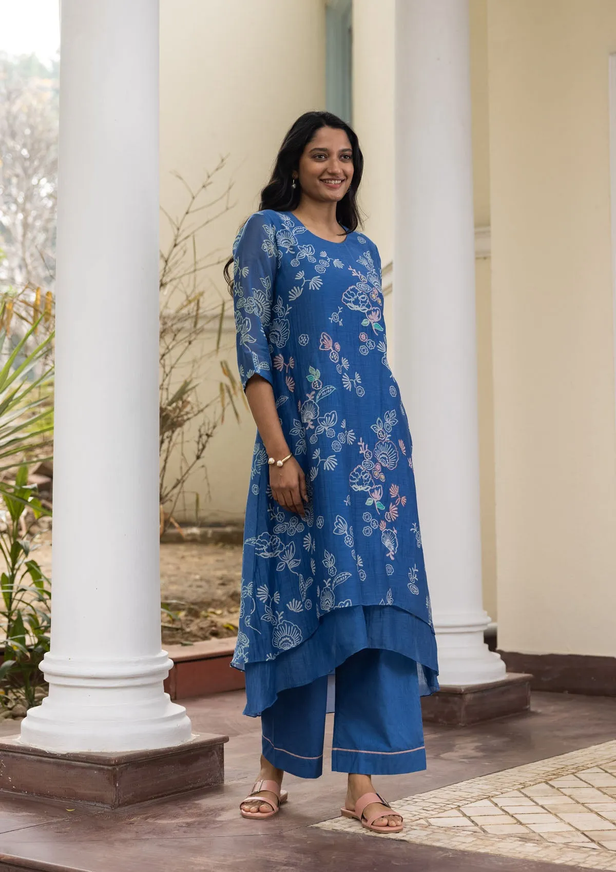 Ocean Blue Floral Co-ord Set