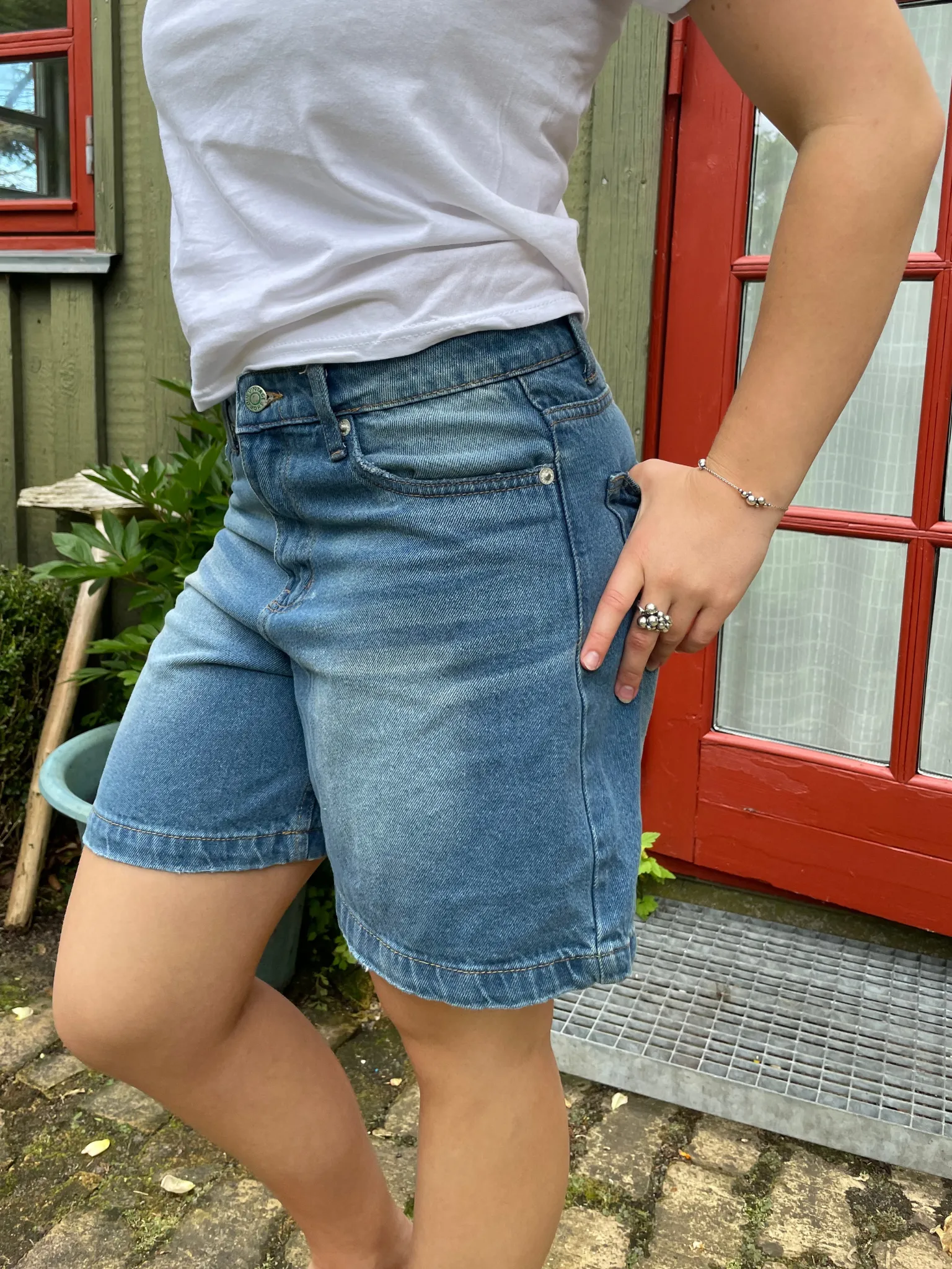 OLIVIA SHORTS - DARK BLUE