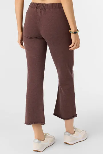 ONeill KARMA FRENCH TERRY CROPPED LOUNGE PANTS - CHOCOLATE