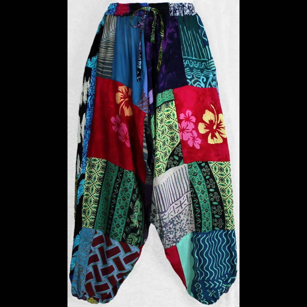 Patchwork Harem Pants