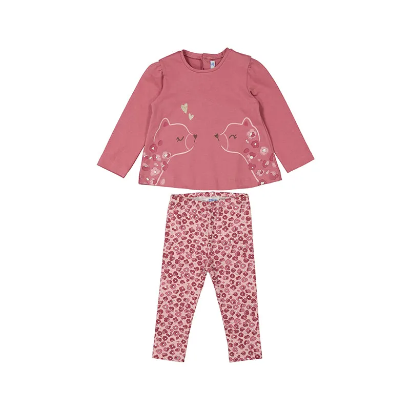 Pink Loving Bears Leggings Set