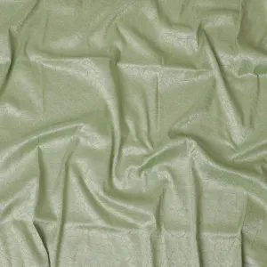 Pistachio Prestige Brocade Fabric – Delicate Patterns in Lush Hues-D19053