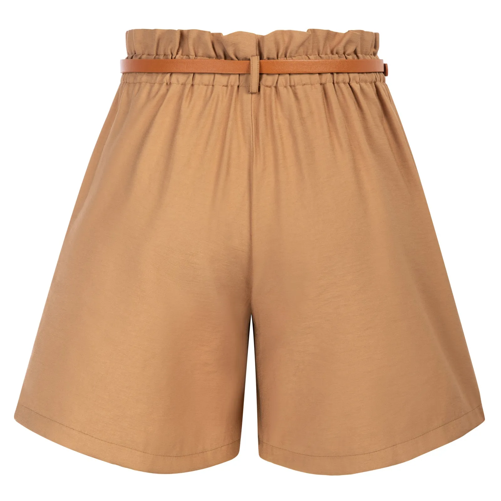 Seckill Offer⌛Wide Leg Shorts with Belt High Waist Pleated Front Shorts