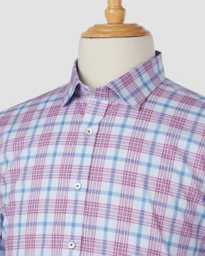 Somelos Blueberry Patchwork Checked Shirt