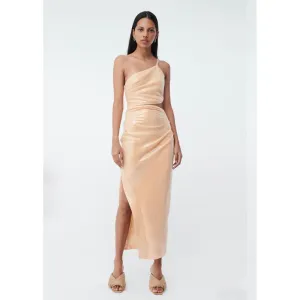 Suboo Marcel Draped Sequin Cutout Maxi Dress