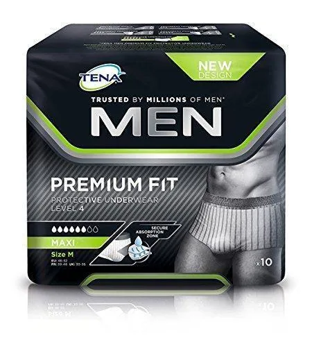 TENA Men Premium Fit Protective Incontinence Underwear Level 4 - S/M x 10