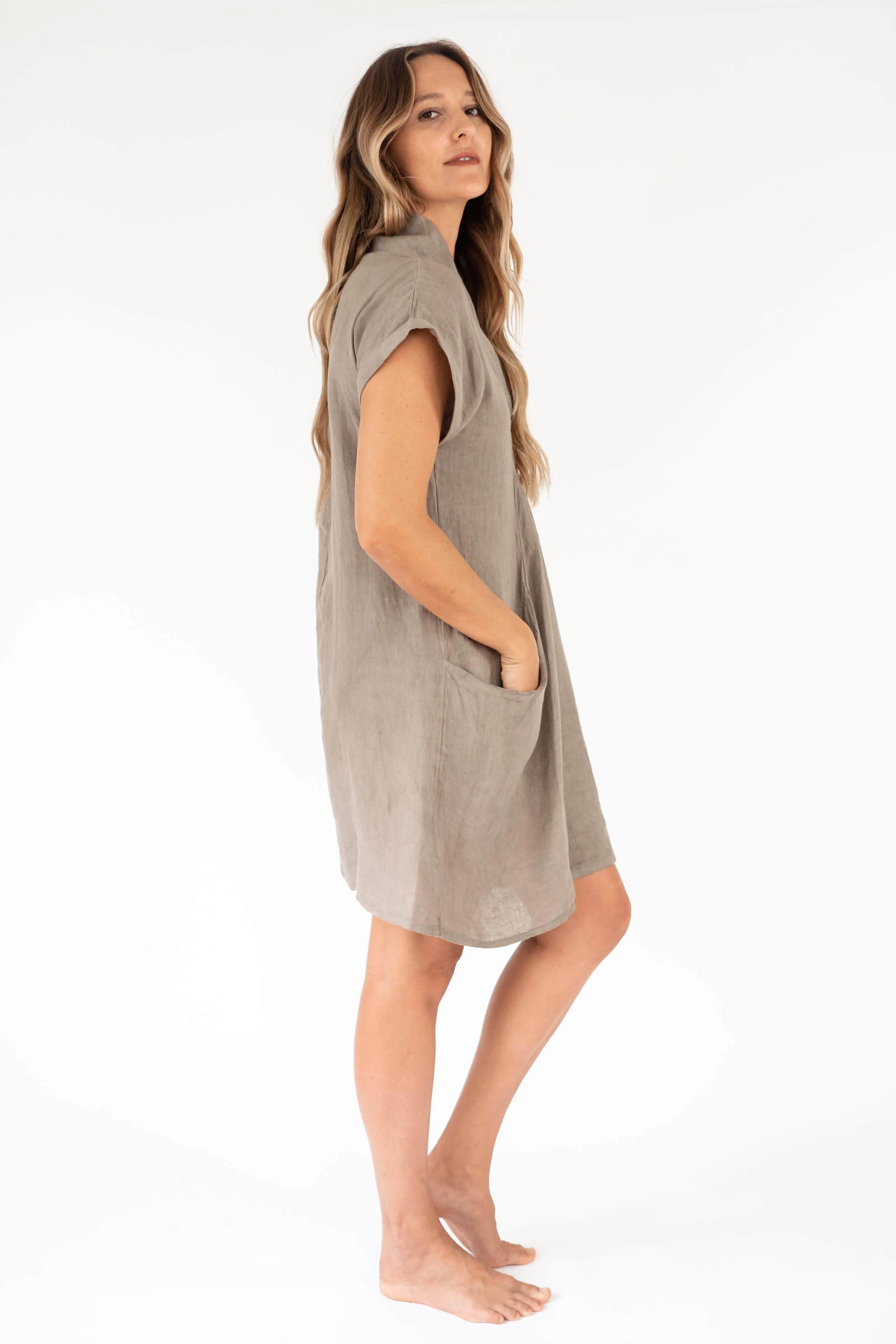 The Waipahe Casual Chic Linen Dress