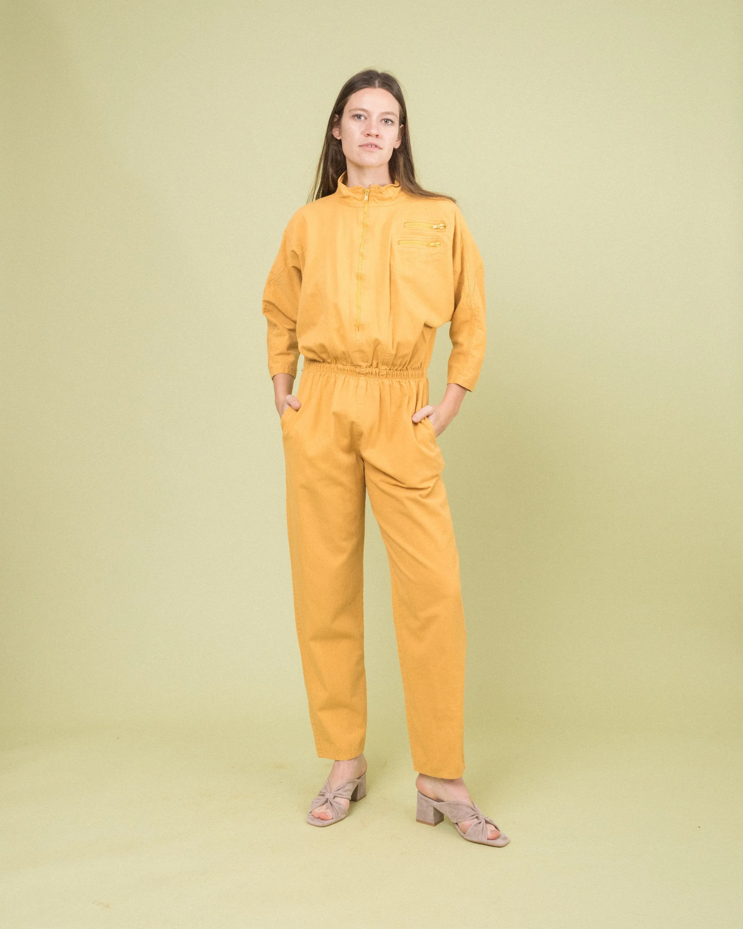 Vintage Mustard Utilitarian Coveralls (S/M)