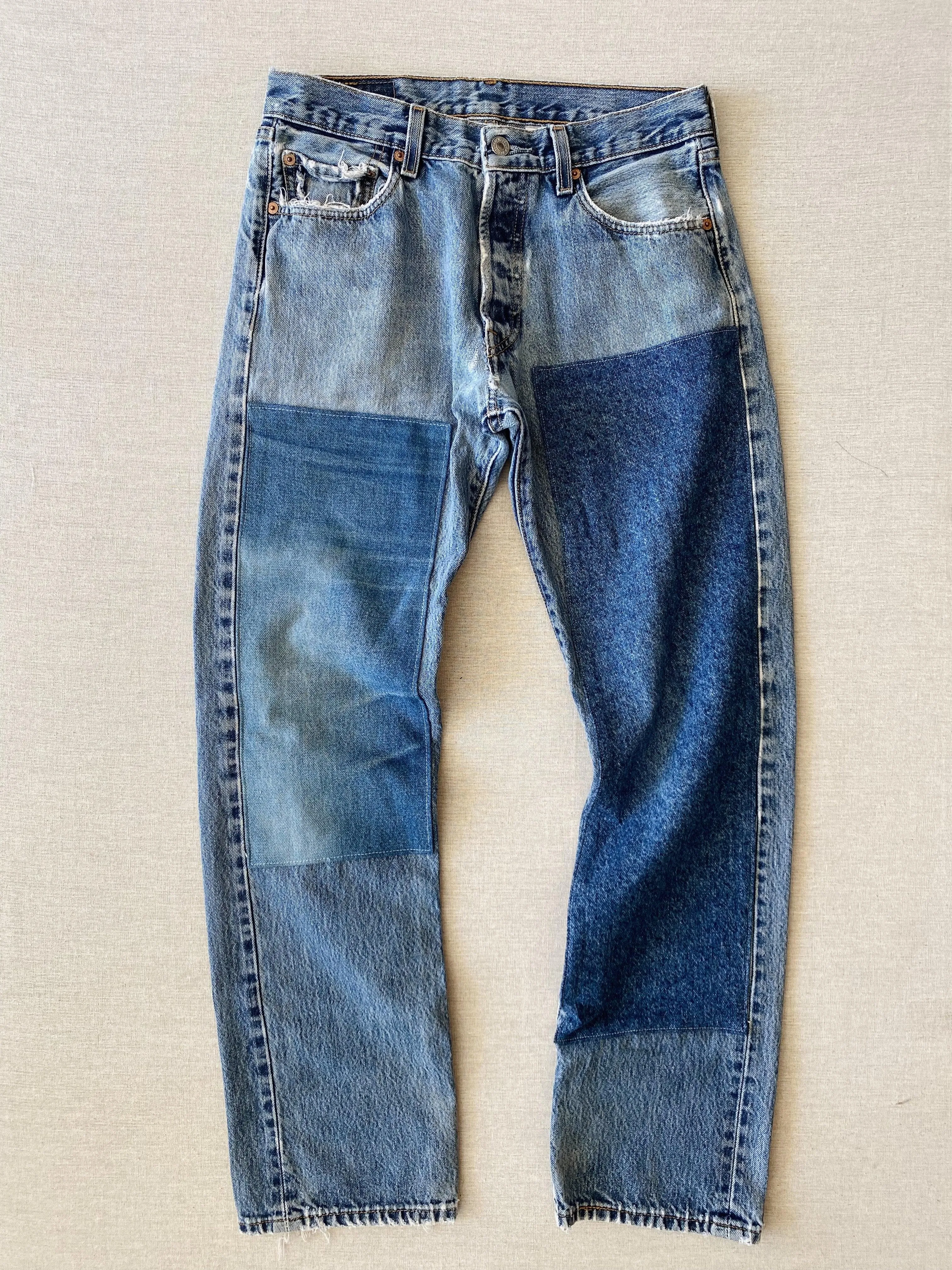 vintage patchwork jean no. 2 with original hem