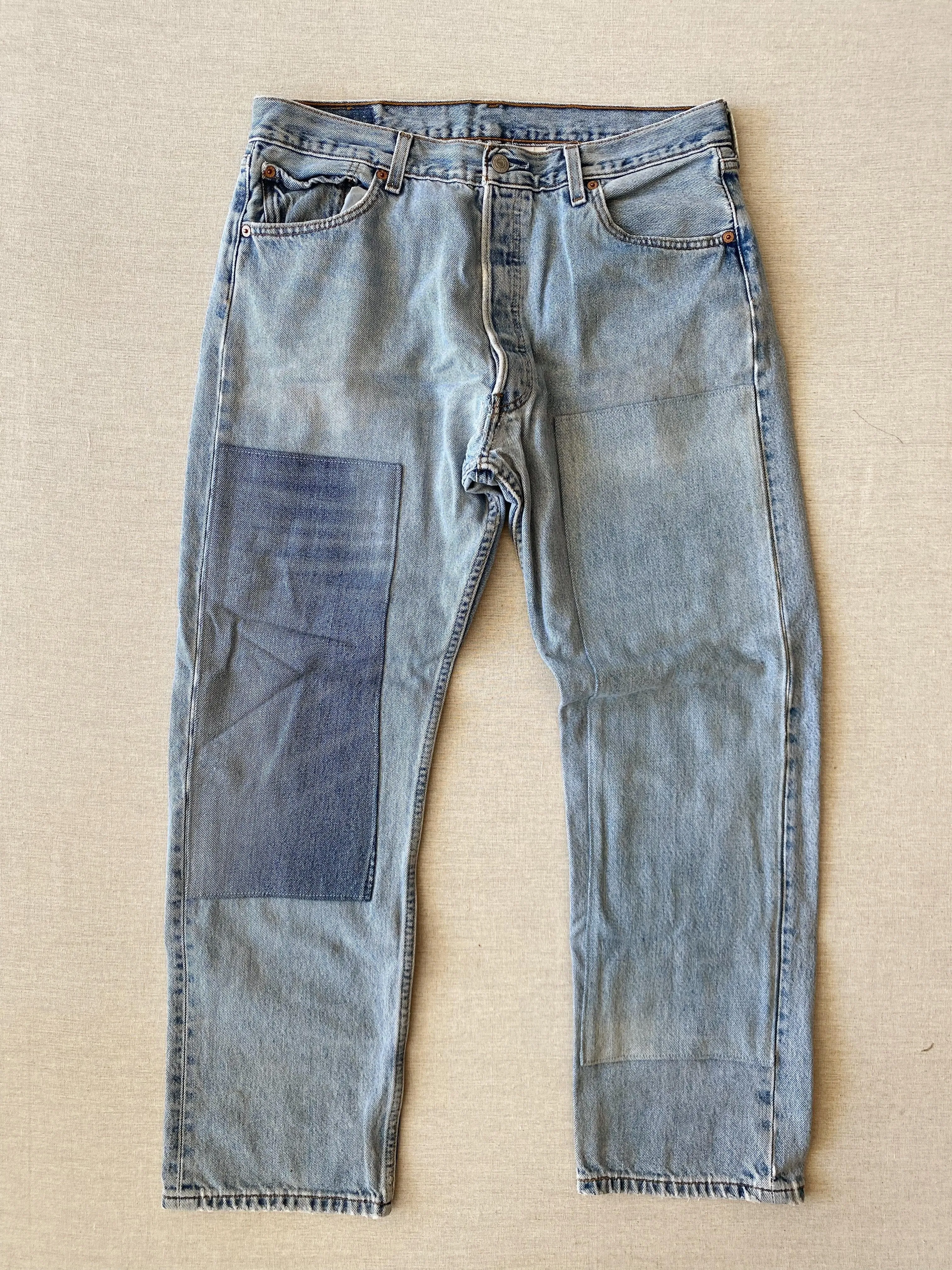 vintage patchwork jean no. 2 with original hem