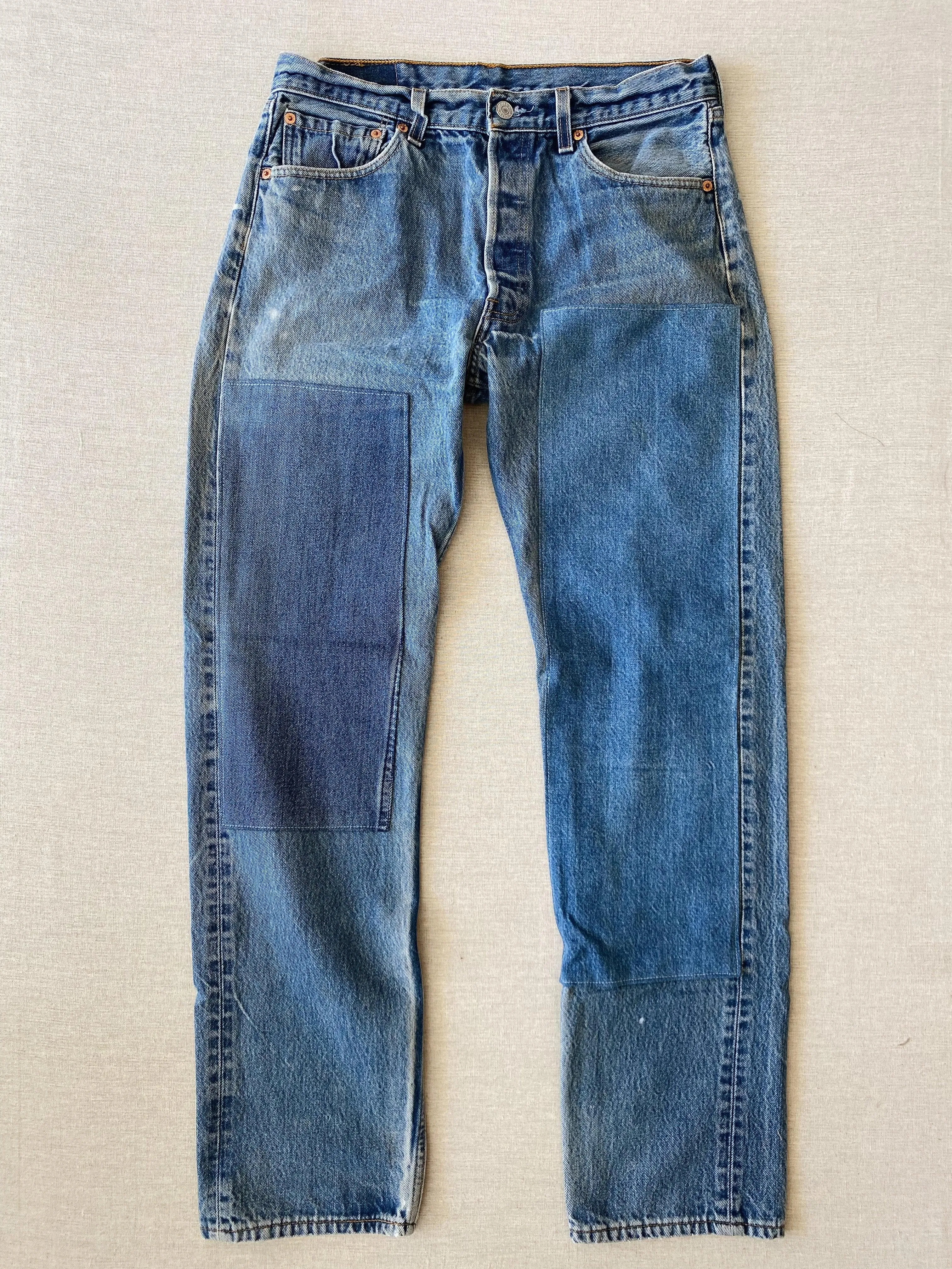 vintage patchwork jean no. 2 with original hem