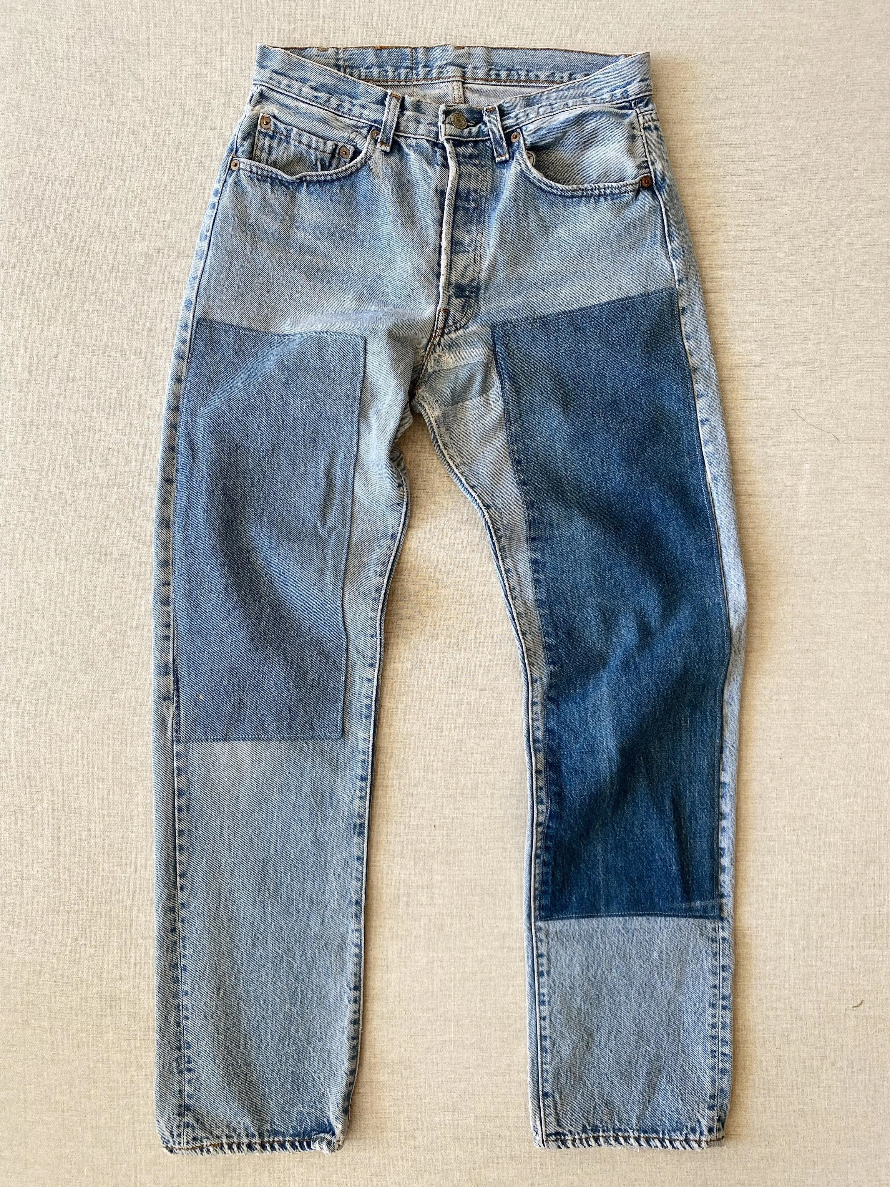 vintage patchwork jean no. 2 with original hem