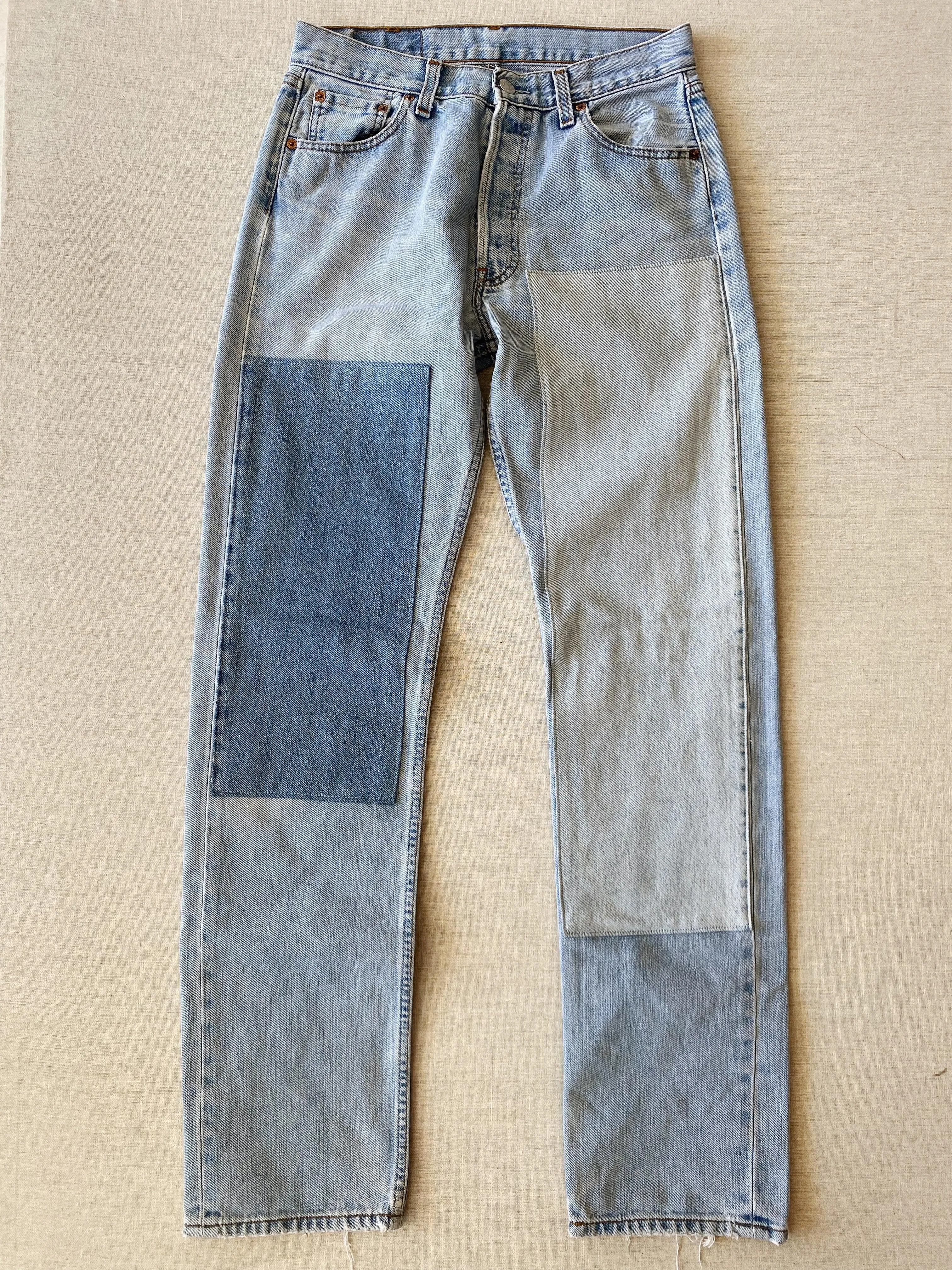 vintage patchwork jean no. 2 with original hem