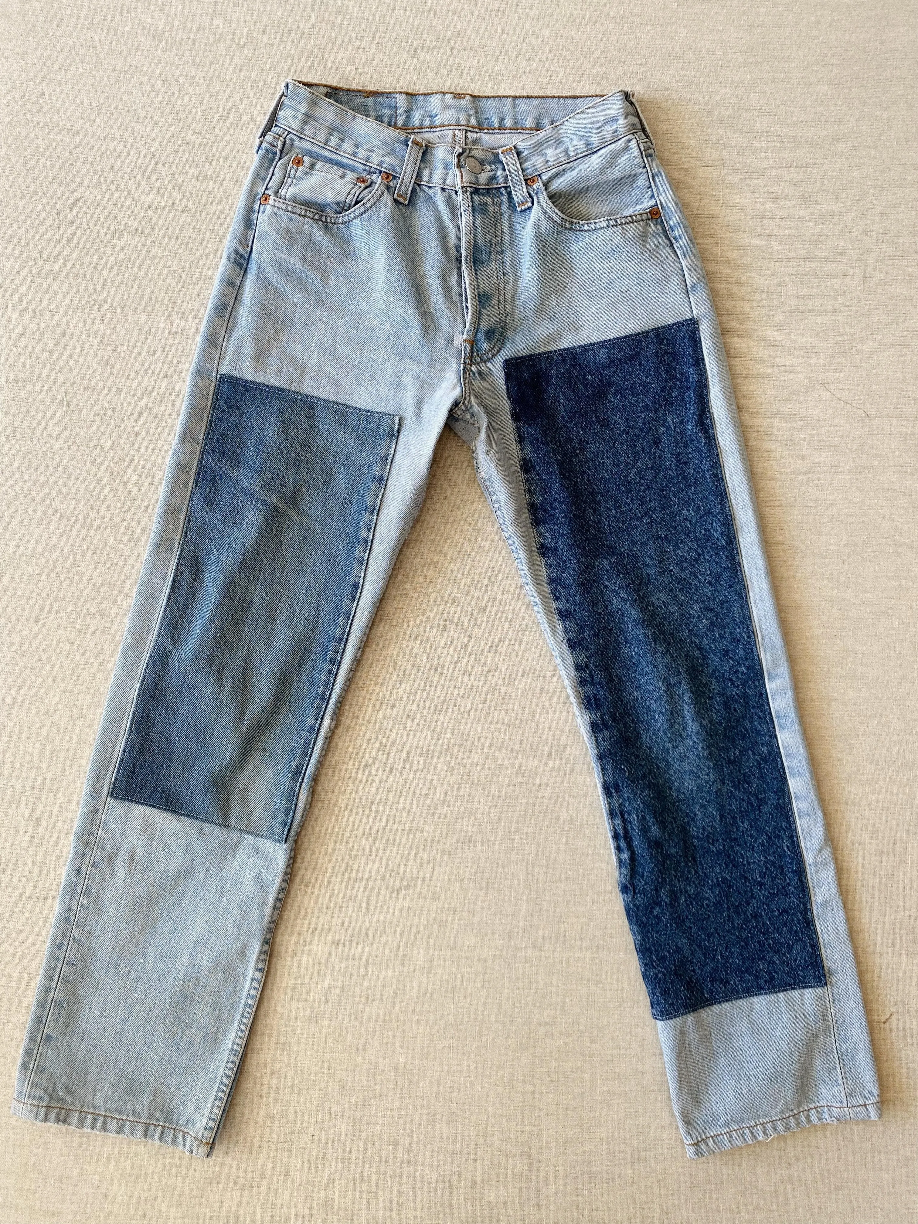 vintage patchwork jean no. 2 with original hem