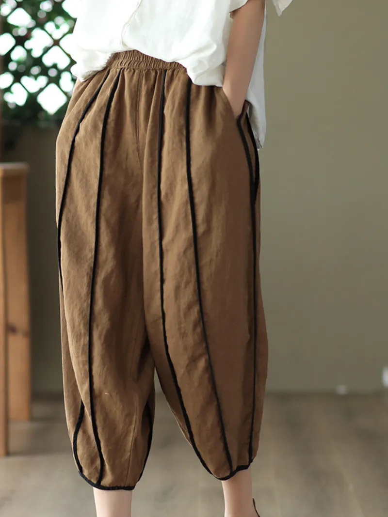 Women's Beautiful Charm Artistic Loose Striped Pants Bottom