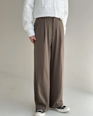 Zhou Smart Office Fold Pleated Trousers